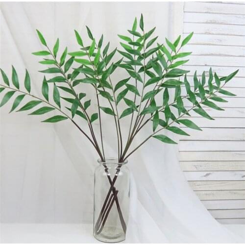 1pc 88cm Artificial Leaf Realistic DIY Fake Leaf Artificial Plant for Flower Arrangement