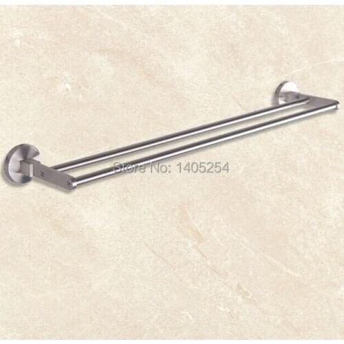 Good quality Stainless steel hardware double rack parallel towel rack bathroom accessories