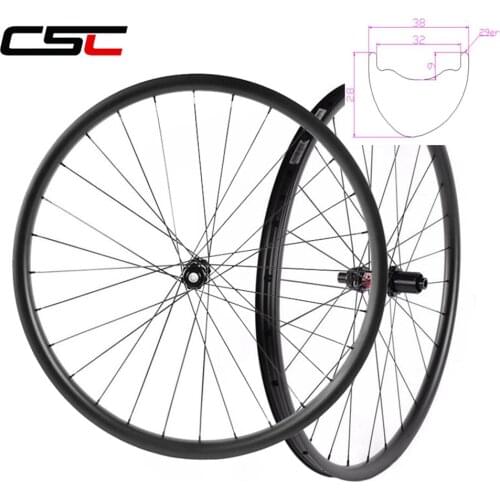29er MTB XC race 40mm width Asymmetric hookless mountain bike carbon wheels 29inch 28mm Depth bicycle wheelset