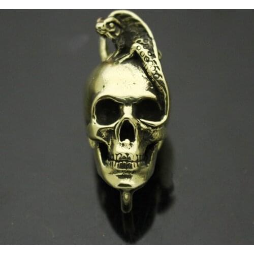 Brass Knife Beads Lizard Paracord Bracelet Accessories Survival DIY EDC Paracord Bead