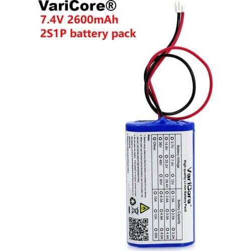 VariCore 7,2 V/7,4 V/8,4 V 18650 lithium-batterie 2600 mA akku megaphon lautsprecher schutz bord 2.6A Battery pack