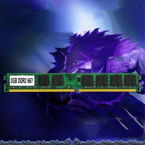 PC Memory Module 2GB DDR2 PC 5300 DDR 2 667MHZ Desktop PC Memory Module Computer Desktop DDR2 RAM 100% Brand New High Quality