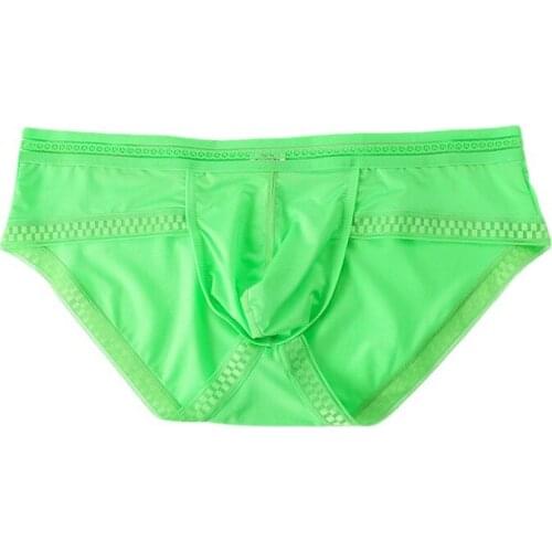 Mens Boxers Ice Silky Transparent Sexy Underwear Gauze See Through Panties Gay Penis Pouch Sleepwear Bottoms Man Shorts