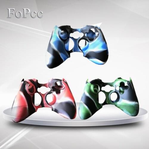 Soft Gamepad Silicone Skin Camouflage Silicone Cover Case for XBOX360 Controller Joystick Army Protection Grip Gel Rubber