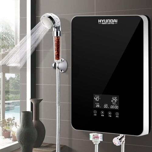 8000W Electric Instant Water Heater Bathroom Household Instant Hot Water Heater Touch 3 Sec Quick Heat 3 Files Adjustable Power