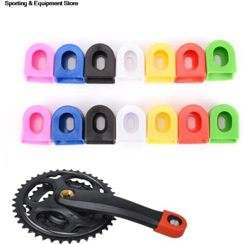 New 1Pair Bicycle Crankset Crank Protective Sleeve Protector Mountain Road Bike Arm Boots Fixed Gear Crank Protective Cover