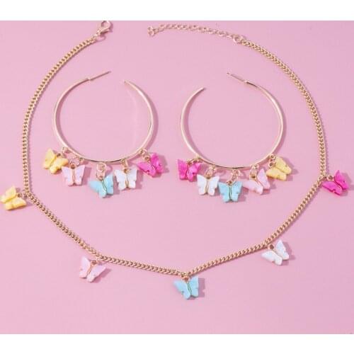 2020 New Arrival Butterfly Choker Necklace Creative Fashion Butterfly Necklaces For Women Statement Jewerly Gift