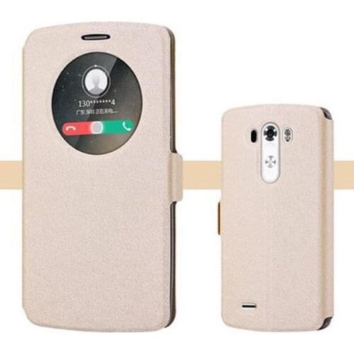 Open window case For LG G3 G 3 Phone Case cover D830 D855 D857 D858 D859 VS985 F400S F400K F400L F460L flip case back cover