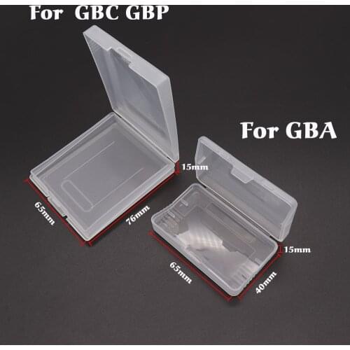 1pcs Game Cartridge Plastic Cases Game Cards Storage Box For Nintendo GameBoy Pocket GBA GBC GBP Protector Holder Cover Shell