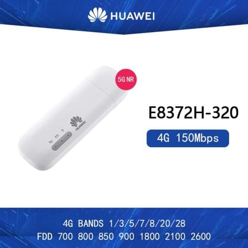 Unlocked Huawei E8372h-320 e8372 Wingle LTE Universal 4G USB MODEM WIFI Mobile Support 16 Wifi Users 4g b1 b3 b5 b7 b8 b20 b28