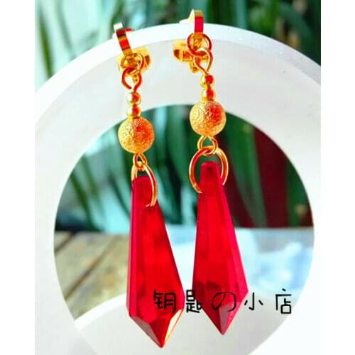 Anime Seraph of the End/Owari no Seraph Cosplay Ferid Bathory Ear Clip Earring Halloween Cosplay Prop Gift 2pcs