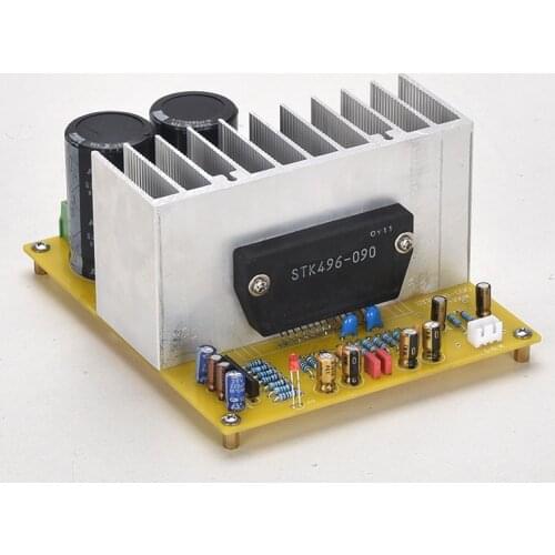 Assembled board 2X100W Low Distortion Power Amplifier Board STK High Power Beautiful Thick Film STK496-090 Power Amplifier Test