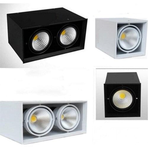 Super Surface Mounted COB Dimmable LED Down light 15W/2*15W/3*15W 85-265V High brightness led spot lamp ceiling lighting RoHS CE