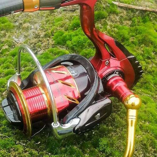 Outdoor Fishing Reel Metal/EVA Ball Grip Spool Spinning Reel Saltwater Reel For Carp Reel Fishing Wear-Resistant Fishing Gear
