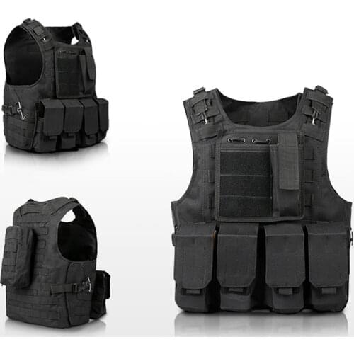 Military Tactical Vest Molle Assault Carrier Airsoft Vest Equipment Outdoor Shooting CS Hunting Combat Camouflage Vest Gear