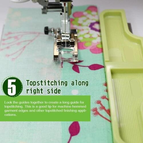 1setSewing Seam Guide Positioning Plate Multi Functional Interlock Guide Grid Measure Keeper Template Sewing Machine Accessories