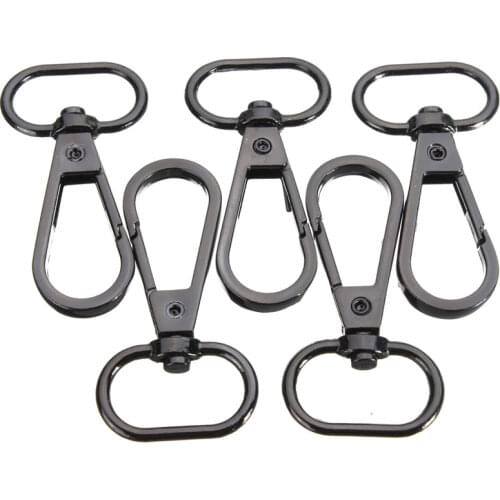 4 Colors 5Pcs 48mm Bag Clasps Lobster Swivel Trigger Clips Snap Hook For 20mm Strapping For DIY Accessories Keychain Parts