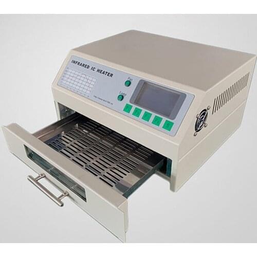 800w intelligent fully automatic reflow type small PCB/Lamp bead,/double panel welding machine T-962