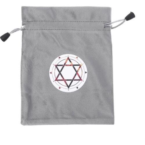 Velvet Tarots Storage Bag Mystical Divination Rune Cards Bag Board Game Dice Drawstring Bag