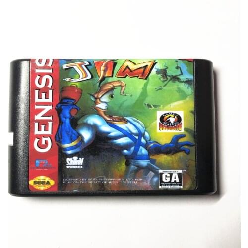 Earthworm Jim For Sega Mega drive 16 bit MD Games Card For Sega Mega Drive For Genesis