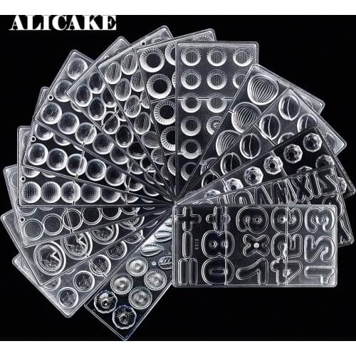 3D Polycarbonate Chocolate Molds Tools Tray Form Mold for Chocolates Bar Cake Mould Polycarbonate Baking Pastry Bakery Tools