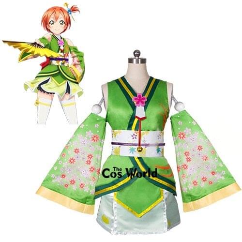 Love Live Kaguya No Shiro De Odoritai Angelic Angel Hoshizora Rin Kimono Uniform Dress Outfit Anime Cosplay Costumes