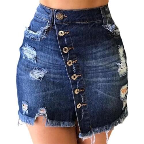 LJCUIYAO Denim Skirts For Women