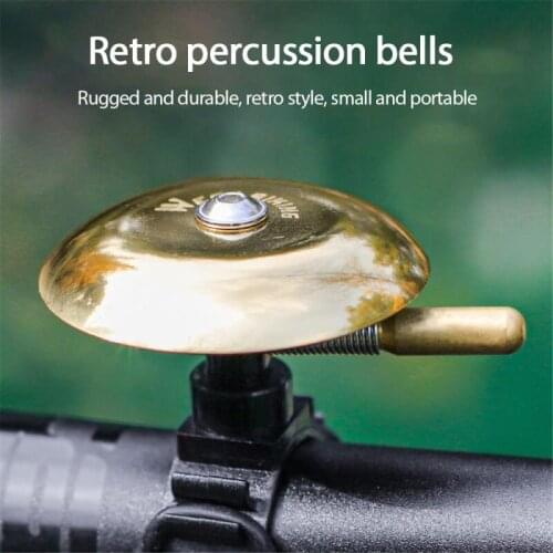 Copper Bicycle Bell Mountain Highway Dead Flying Car Retro Bell Horn Riding Accessories Copper Bell Bicycle Accessories