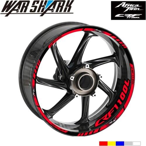 For Honda CRF1100L CRF 1100L Africa Twin Sell Well Motorcycle Reflective Wheel Rim Stripe Sticker Front Rear Decal Stickers