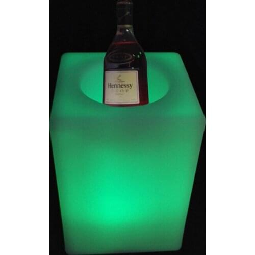 PE Material led ice bucket color changing,bars nightclubs LED light up ice bucket Champagne beer bucket 2pcs/Lot