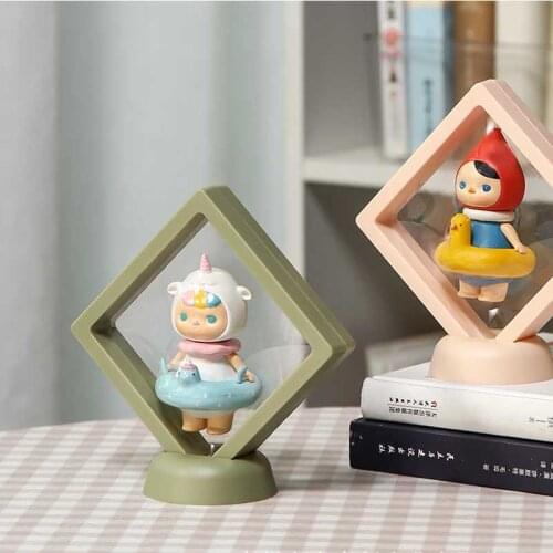 Ring Earrings Suspension Display Stand Elastic PE Film Rack Case Dustproof Transparent Bead Bracelet Pendant Jewelry Storage Box