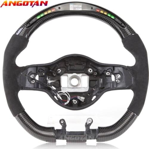 LED Carbon Fiber Steering Wheel Race Digital Display Italy Alcantara leather Fits For Benz AMG all series