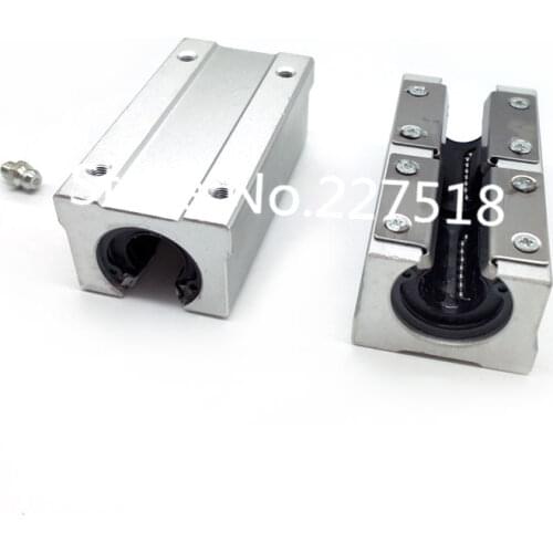 10pcs SBR16LUU 16mm aluminum block 16mm Linear motion ball bearing slide block match use SBR16 16mm linear guide rail