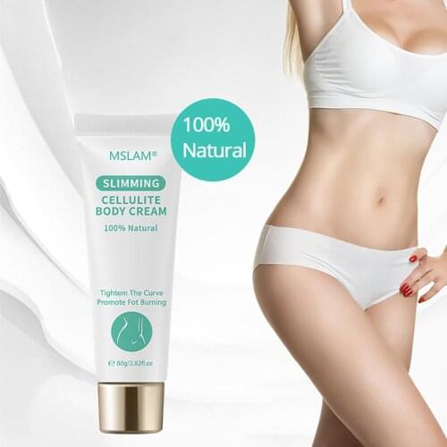 100%Natural Slimming Massage Cream Tighten Curve Promote Burning Eliminate Cellulite Block Fast Weight Loss Body Care Cream 80g