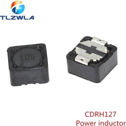 100pcs CDRH127 Power inductor 2.2/3.3/4.7/6.8/10/15/22/33/47/68/100/150/220/330/470UH SMD inductance CD127 12*12*7mm