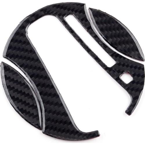 3Pcs/Set Black Carbon Fiber Car Automatic Gear Shift Panel Cover Trim LHD Fit For Honda Civic 8th 2006 2007 2008 2009 2010 2011