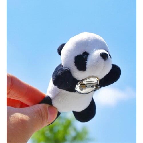30PCS 8CM Panda Stuffed DOLL ; Wedding Bouquet Gift Brooch Plush Toy