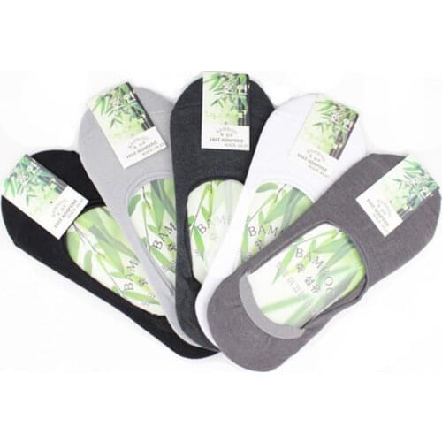 6pcs=3Pair/lot Fashion Men Boat Socks Summer Autumn Non-slip Silicone Invisible Cotton Socks Male Ankle Sock slippers