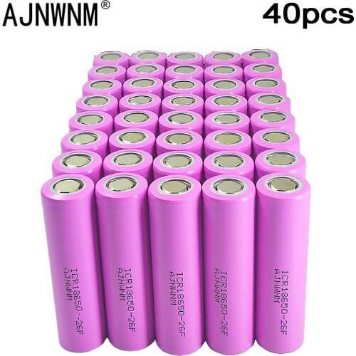AJNWNM Original 18650 Battery 2600Mah 3.7v Li-ion 18650 Rechargeable Battery ICR18650 Battery