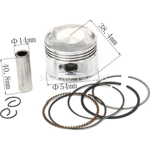 Free shipping LF138cc 54mm Piston 14mm Pin Piston Ring Set for LIFAN 138cc Kayo Apollo Bosuer Xmotos Dirt Pit Bike Motorcycle