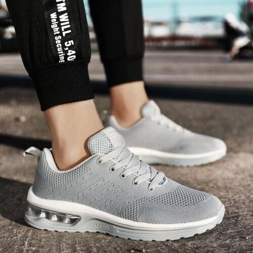 Large Size Outdoor Breathable Sport Shoes Male Brand Sneakers Mens Running Shoes Women Sports Shoes Men Gray Sneak Air B-1288
