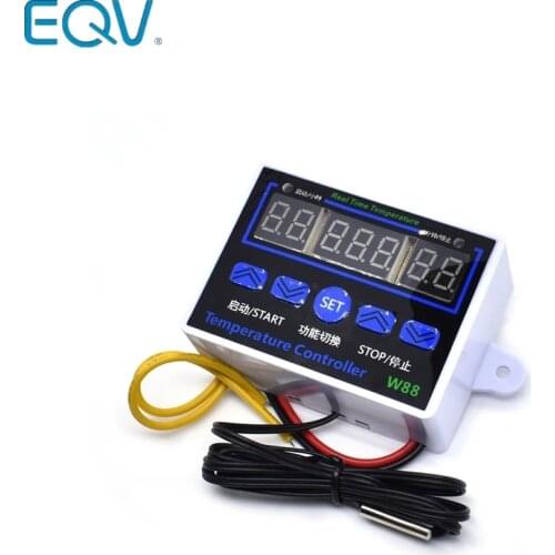 W88 12V 24V 110V 220V Digital Thermostat Temperature Controller Thermoregulator for incubator Relay 10A Heating Cooling Control