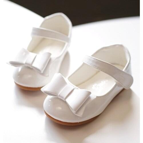 New Spring Autumn Kids Children Leather shoes Fashion Bowknot Girls Flat Pricness Shoes Toddler Sandals Infant