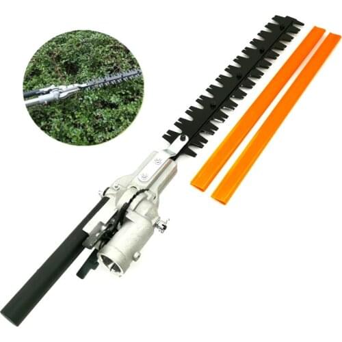 Hedge Trimmer head 26mm/28mm 7/9 Spline 5.3mm Square High Pole Brush Grass Cutter Harvester mower For Garden Tools Spare Parts
