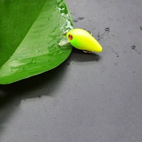 Artificial Mini Crank Wobblers 29mm/2g Freshwater Fishing Lure Hard Bait 3D Eyes Anti-Corrosion Bionic Plastic Fishing Bait