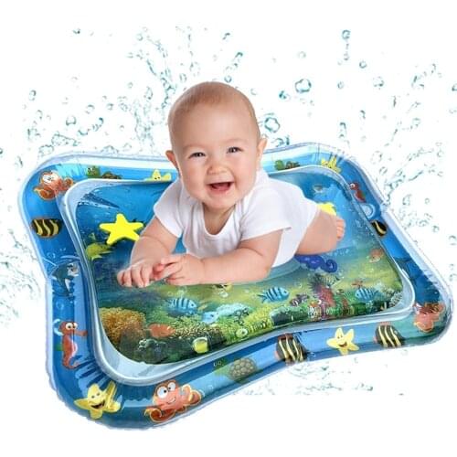 Summer Inflatable Baby Water Mat Fun Activity Play Center for Children Infant Safety Cushion Ice Play Mat Early Education Toys
