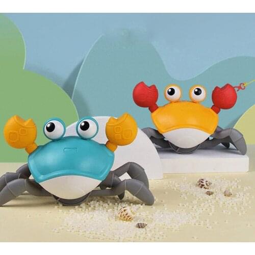 Cute Bathroom Toys Cartoon Animal Crab Classic Baby Water Beach Toy Floating Pulling Clockwork Kid Beach Swimming Pool Bath Toys
