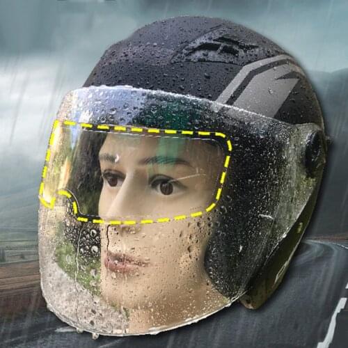 Motorcycle Helmet Water Resistant Anti-rain Anti-fog Film Lens Stickers Q39F