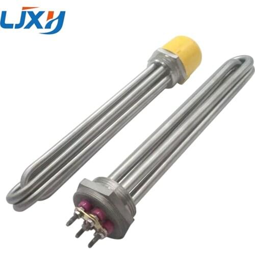 LJXH DN50 Water/Oil Heating Element Heater 304SS 220V/380V 6KW/9KW/12KW/15KW/18KW for Heat-conducting Oil Stove/Reaction Kettle
