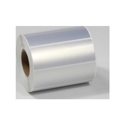 Sticker label 100*35 mm 1000pcs/Roll Thermal Transfer Silver PET Label Waterproof Tearproof Oilproof Barcode Label